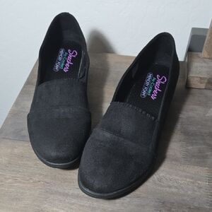 Skechers Women's Black Suede Loafers